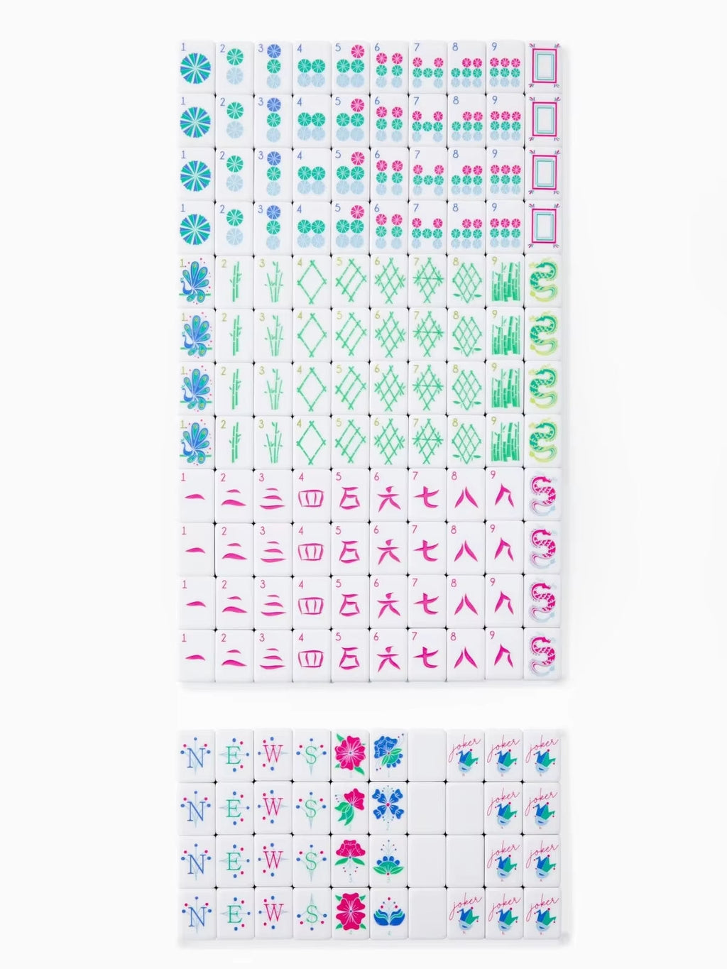 Cyan Heritage - Luxury American Mahjong Set