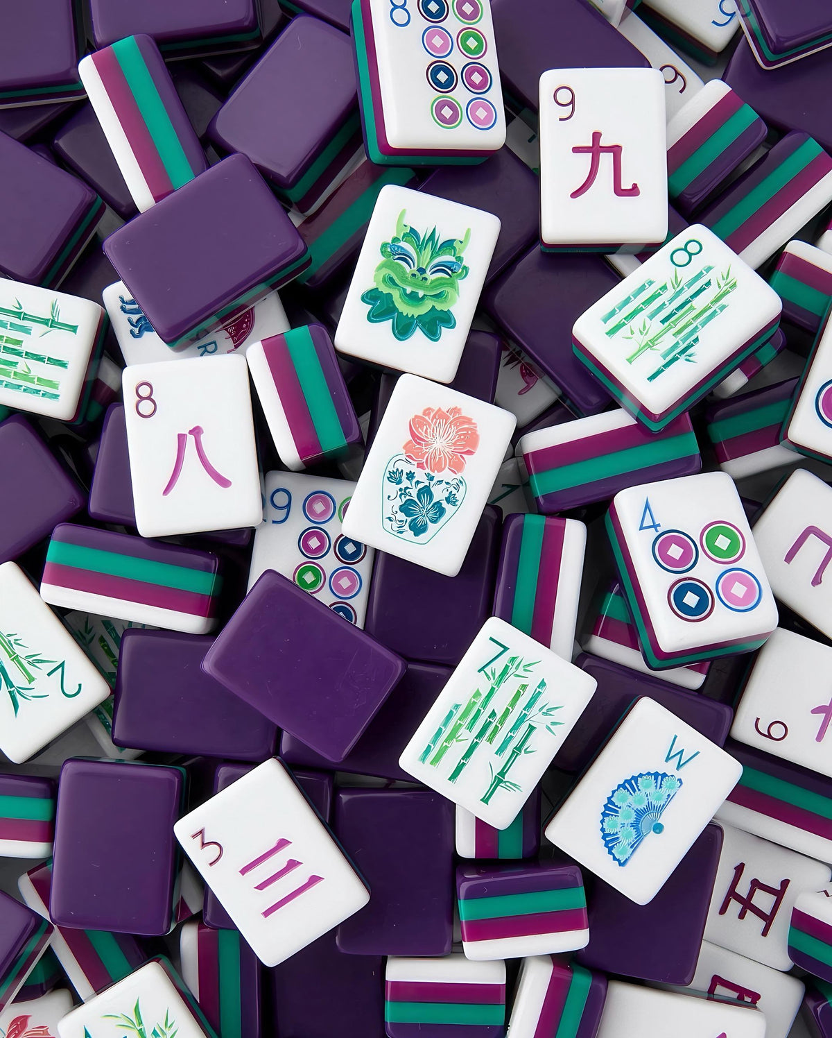 Royal Purple Modernist - Luxury American Mahjong Set