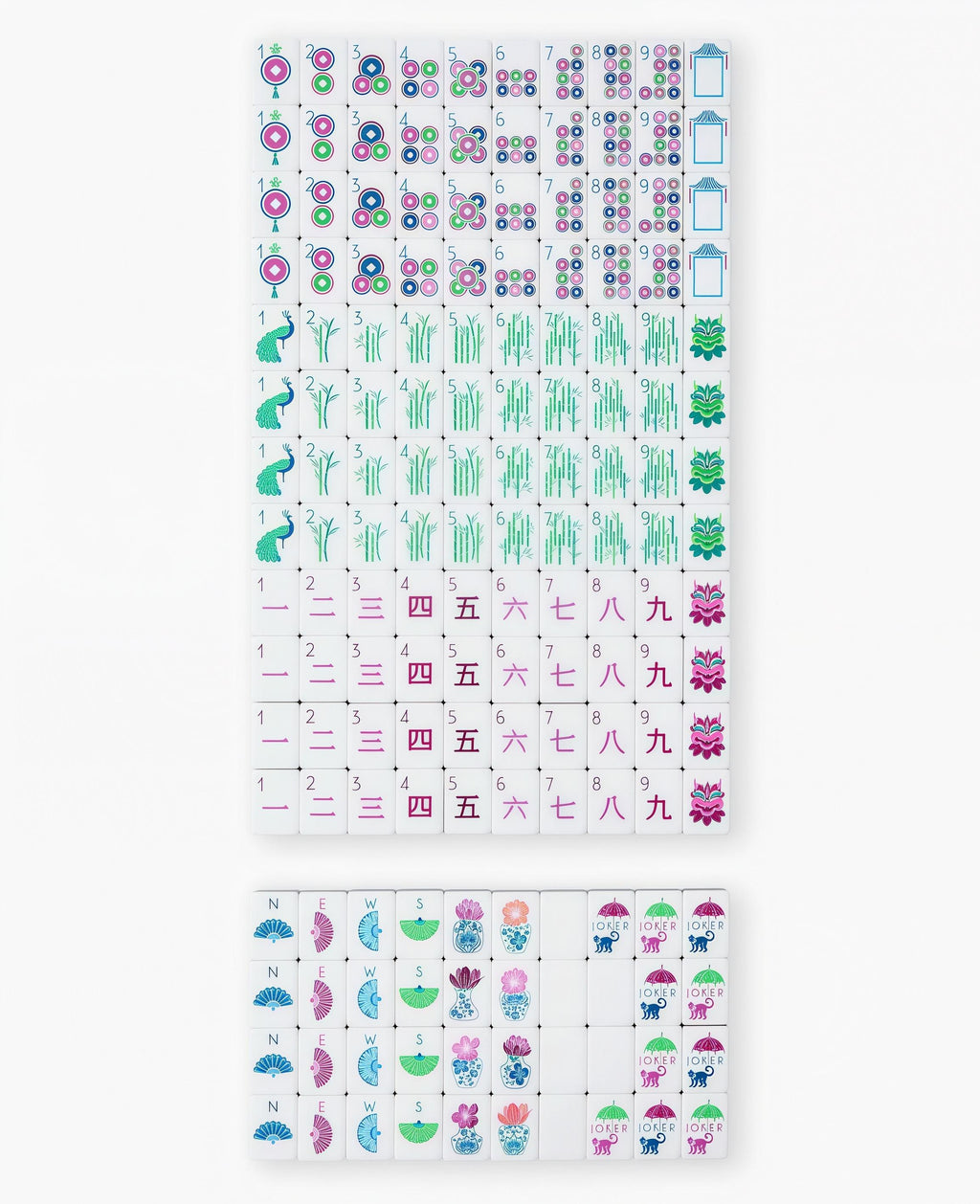 Royal Purple Modernist - Luxury American Mahjong Set