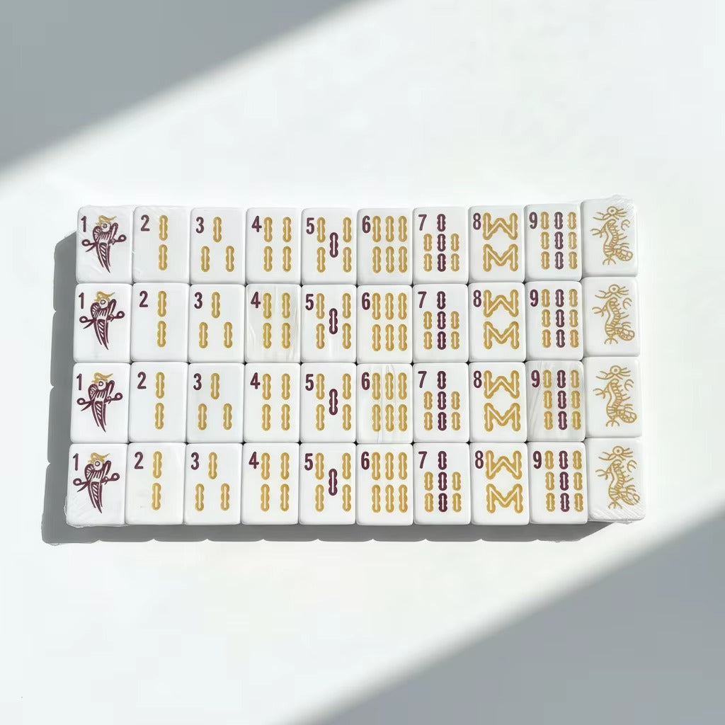 Black & White Pearl Shell - Luxury American Mahjong Set