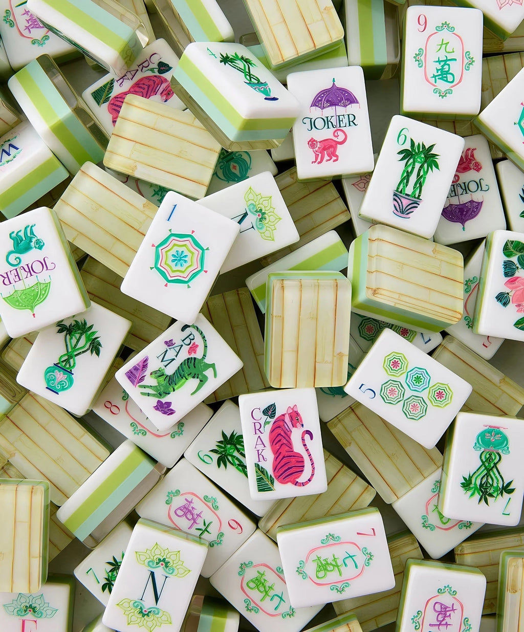 Architectural Bamboo Zen - Luxury American Mahjong Set