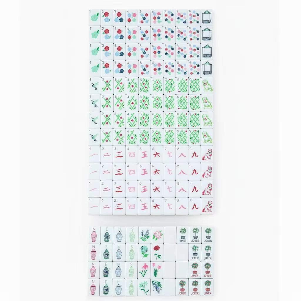 Imperial Red Classic - Luxury American Mahjong Set