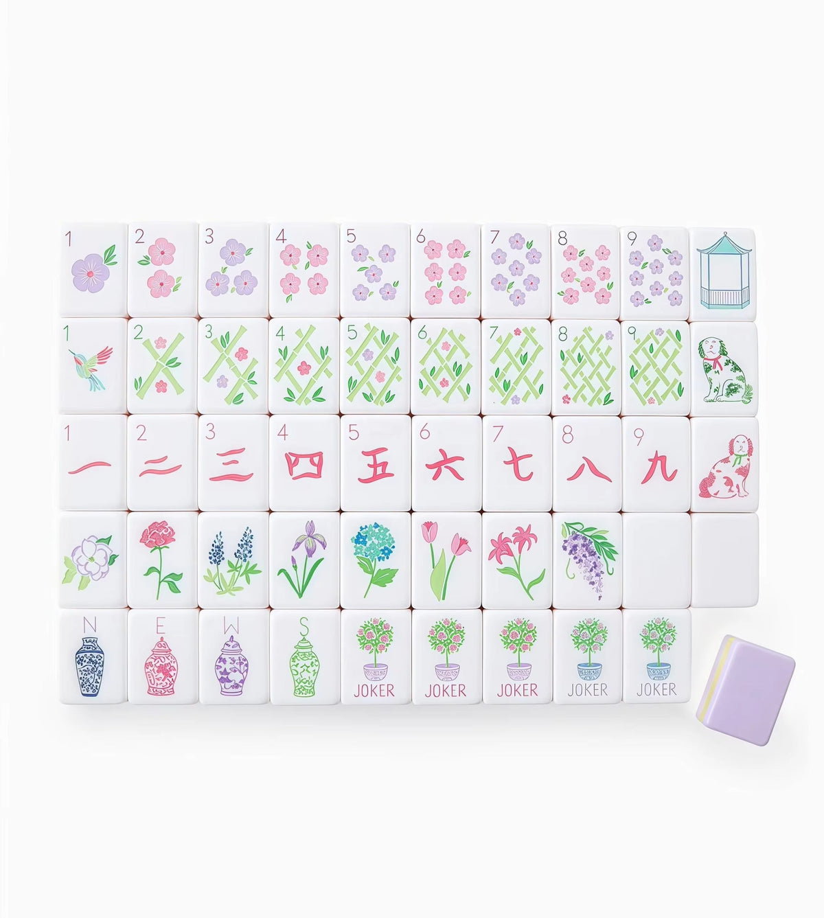 Lavender Bloom - Luxury American Mahjong Set