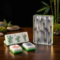 Zen Bamboo Clear Acrylic Mahjong Set