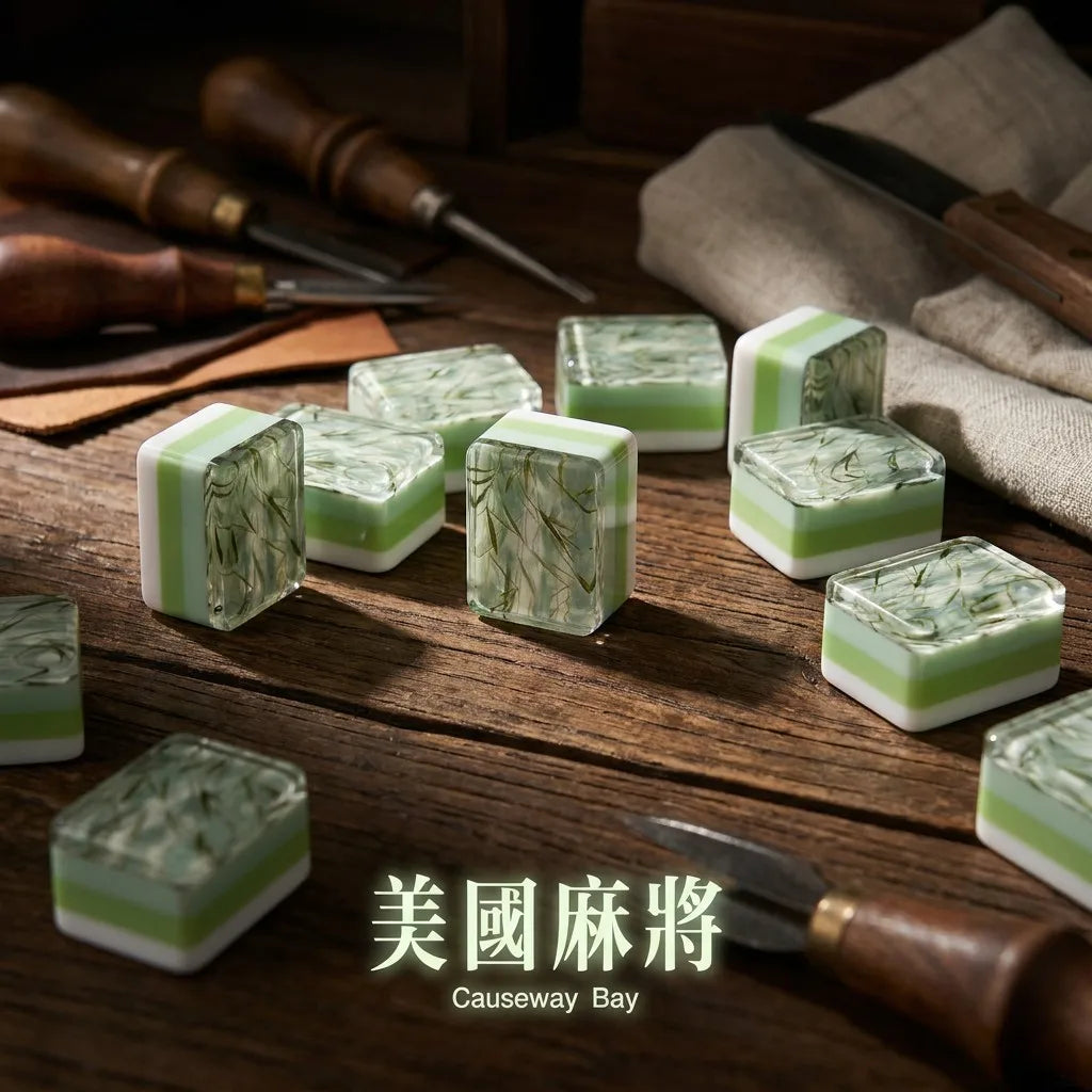 The Bamboo Madame Premium Resin Mahjong Set